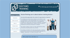 Desktop Screenshot of doctorstraining.com